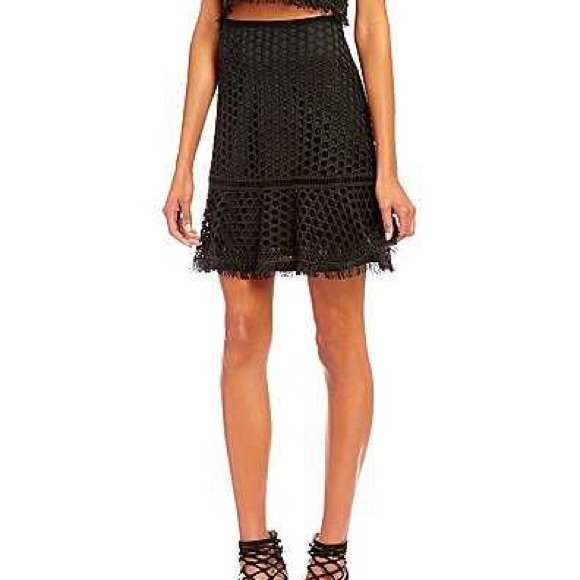 Lucy Paris Matching Shirt and Skirt in Black - Picture 2 of 2